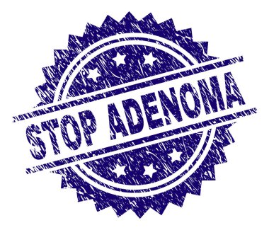 Çizik Dokulu Stop Adenom Damga Mührü