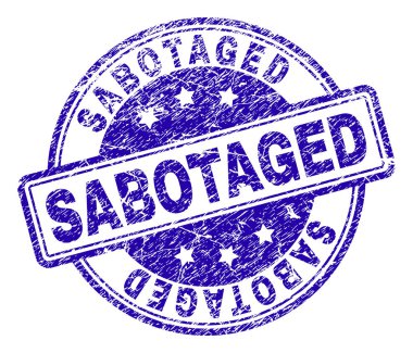 Dokulu grunge damga mühür sabote ettin.