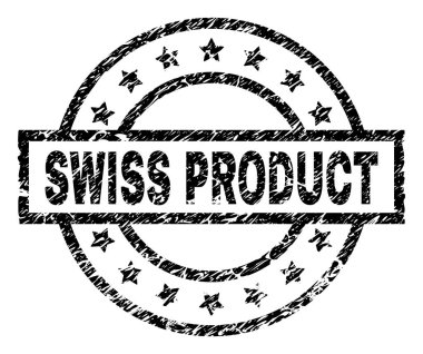 Grunge İsviçre ürün damga mühür dokulu
