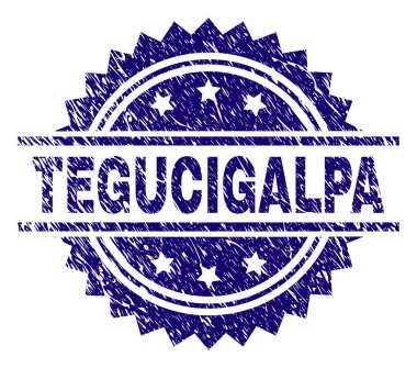 Grunge Tegucigalpa damga mühür dokulu