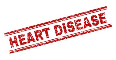 Grunge kalp hastalığı damga mühür dokulu