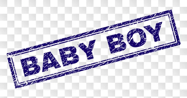 ग्रंज बेबी बॉय आयताकार टिकट — स्टॉक वेक्टर