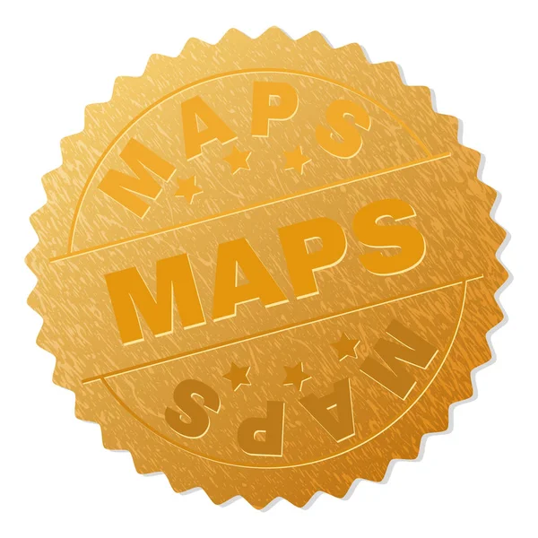 Timbre Médaille MAPS d'or — Image vectorielle