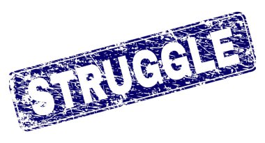 Yuvarlatılmış dikdörtgen damga grunge mücadele çerçeveli