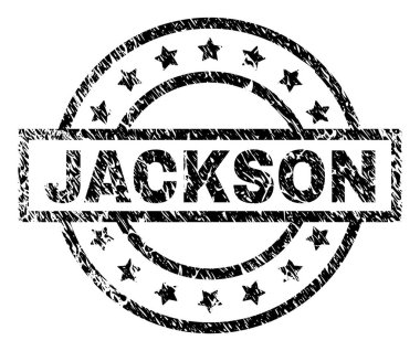 Grunge Jackson damga mühür dokulu