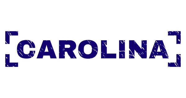 Sello de sello de CAROLINA texturizado grunge entre esquinas — Vector de stock