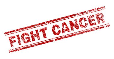 Dokulu mücadele kanser damga mühür çizik