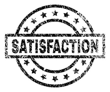 Grunge memnuniyeti damga mühür dokulu