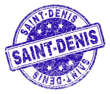 Çizik dokulu Saint-Denis damga mühür