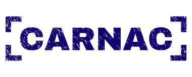 Scratched Textured CARNAC Stamp Seal Between Corners