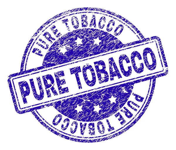 Grunge texturizado selo de carimbo PURE TOBACCO — Vetor de Stock