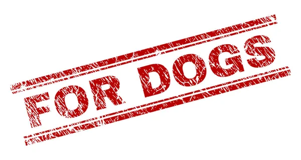 Köpekler damga mühür için dokulu çizik