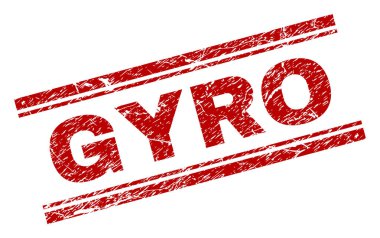 Grunge Gyro damga mühür dokulu