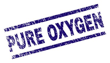 Grunge saf oksijen damga mühür dokulu