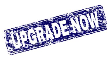 Çizik Yükseltme Şimdi Çerçeveli Yuvarlak Dikdörtgen Damga