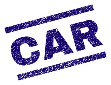 Grunge araba damga mühür dokulu