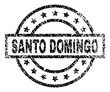 Dokulu Santo Domingo damga mühür çizik