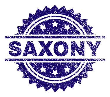 Dokulu Saksonya damga mühür çizik