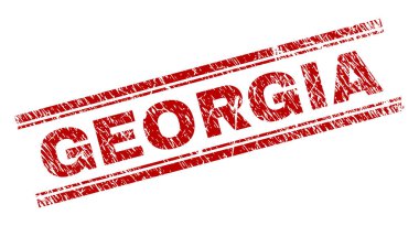 Dokulu Georgia damga mühür çizik