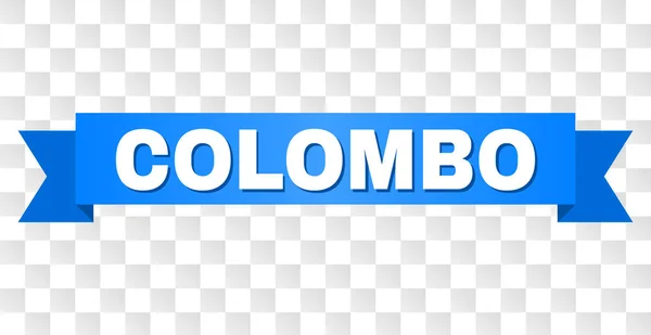 Μπλε κορδέλα με τίτλο Κολόμπο — Διανυσματικό Αρχείο
