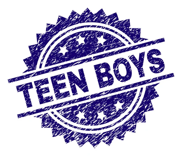 Грубо напечатанная печать TEEN Boys — стоковый вектор