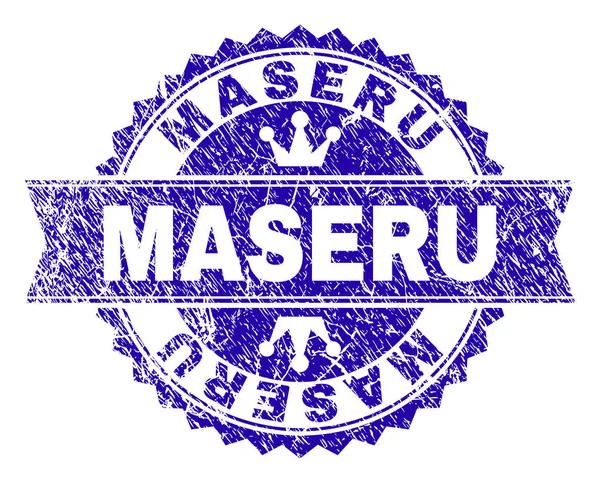 Dokulu Maseru damga mühür kurdele ile çizik