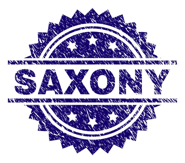 Dokulu Saksonya damga mühür çizik