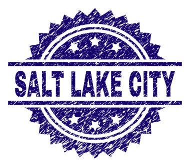 Salt Lake City damga mühür grunge dokulu