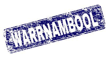 Yuvarlatılmış dikdörtgen damga çizilmiş Warrnambool çerçeveli