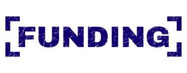 Çizik dokulu finansman damga mühür köşeleri içinde