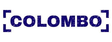 Grunge Colombo damga mühür köşeleri içinde dokulu