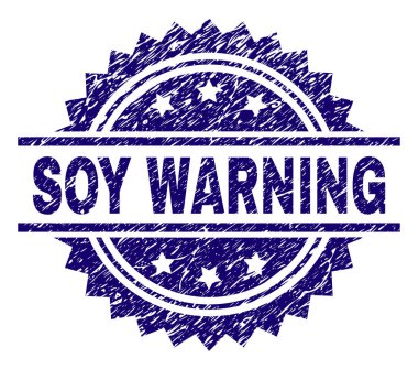 Grunge soya uyarı damga mühür dokulu