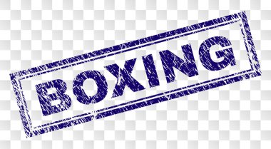 Grunge boks dikdörtgen damgası