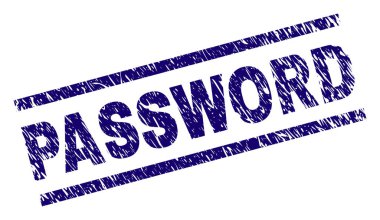 Dokulu parola damga mühür çizik