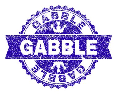 Dokulu gevezelik damga mühür kurdele ile çizik