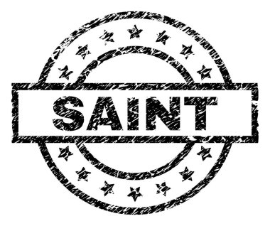 Grunge Saint damga mühür dokulu