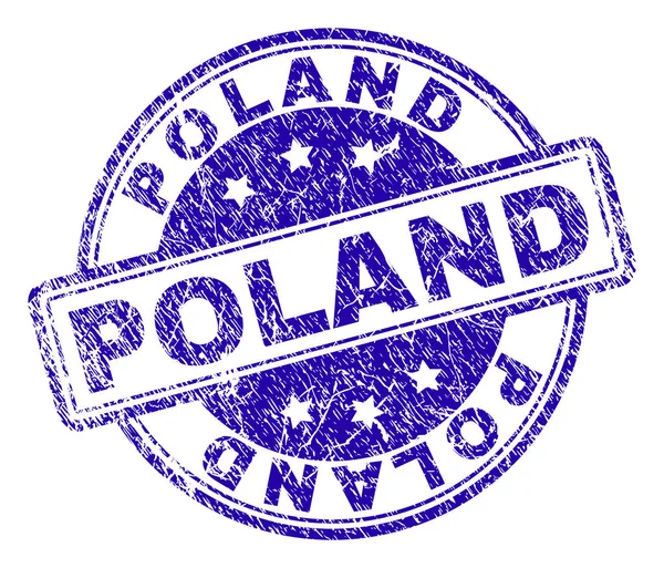 Grunge getextureerde Polen stempel-zegel — Stockvector