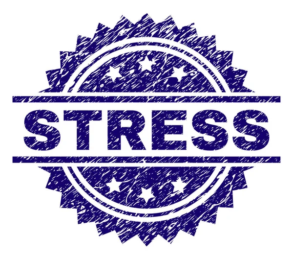 Dokulu stres damga mühür çizik — Stok Vektör