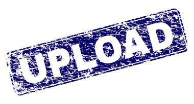 Yuvarlatılmış dikdörtgen damga çizilmiş Upload çerçeveli