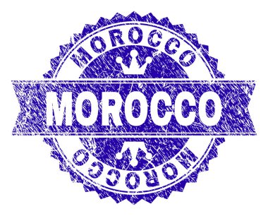 Grunge Fas damga mühür kurdele ile dokulu