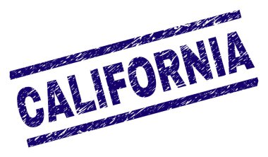 Dokulu California damga mühür çizik