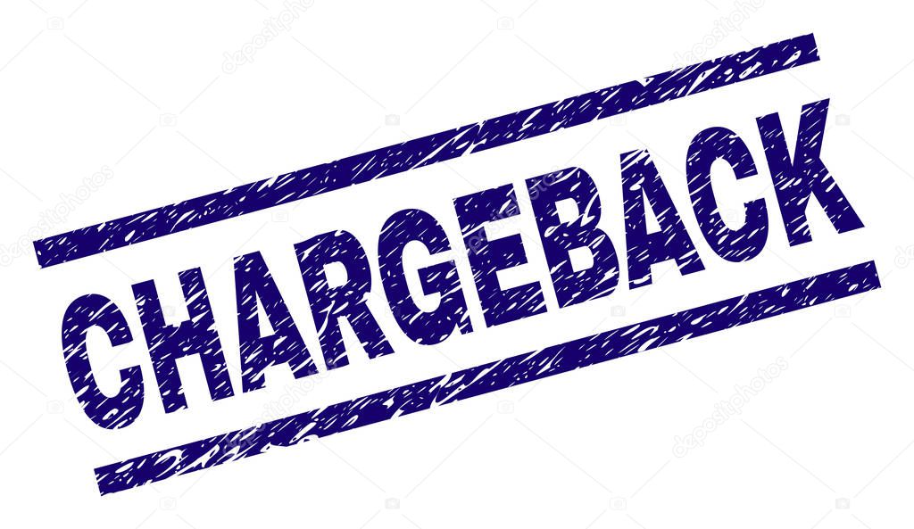 Scratched Textured CHARGEBACK Stamp Seal