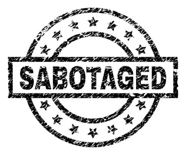 Dokulu bozulmuş damga mühür çizik