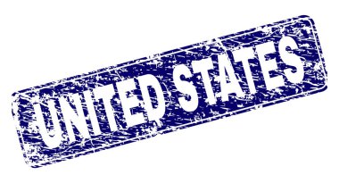 Yuvarlatılmış dikdörtgen damga grunge Amerika Birleşik Devletleri çerçeveli