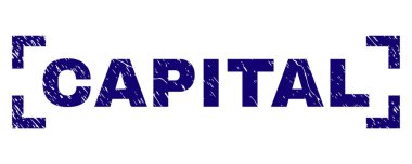 Grunge sermaye damga mühür köşeler arasında dokulu