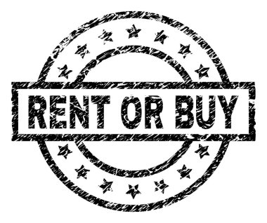 Kira veya satın damga mühür grunge dokulu