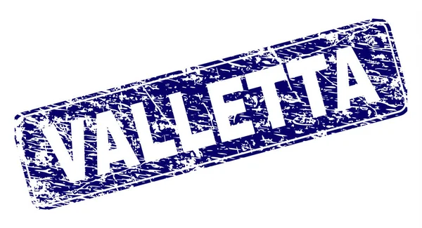 Grunge VALLETTA Framed Rounded Rectangle Stamp