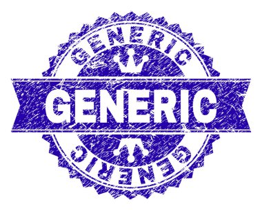 Grunge genel damga mühür kurdele ile dokulu