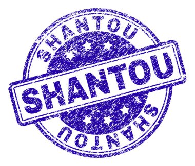 Grunge Shantou damga mühür dokulu