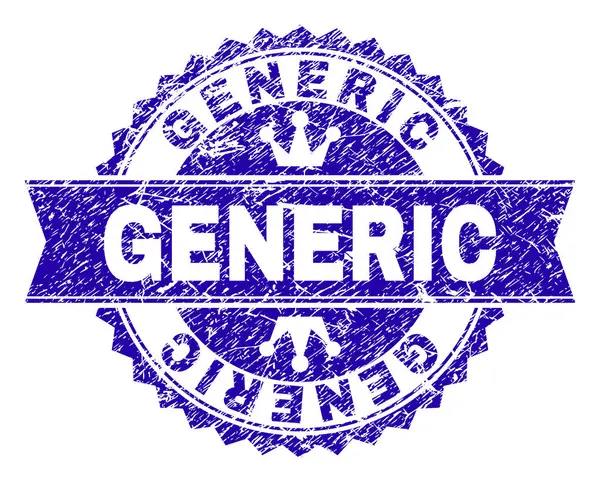 Grunge genel damga mühür kurdele ile dokulu